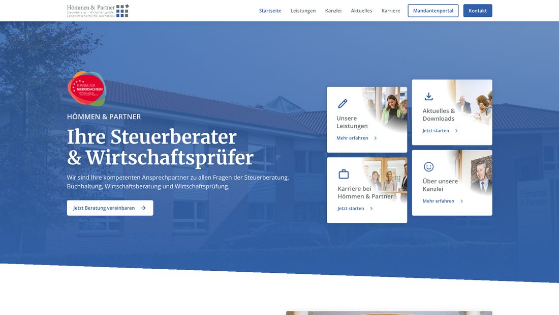 Website Hömmen & Partner