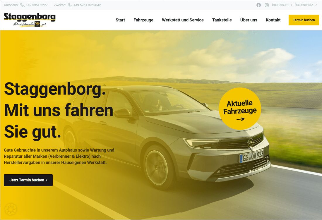 Website Autohaus Staggenborg